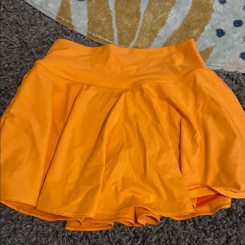 Vibrant Orange Skater Skirt